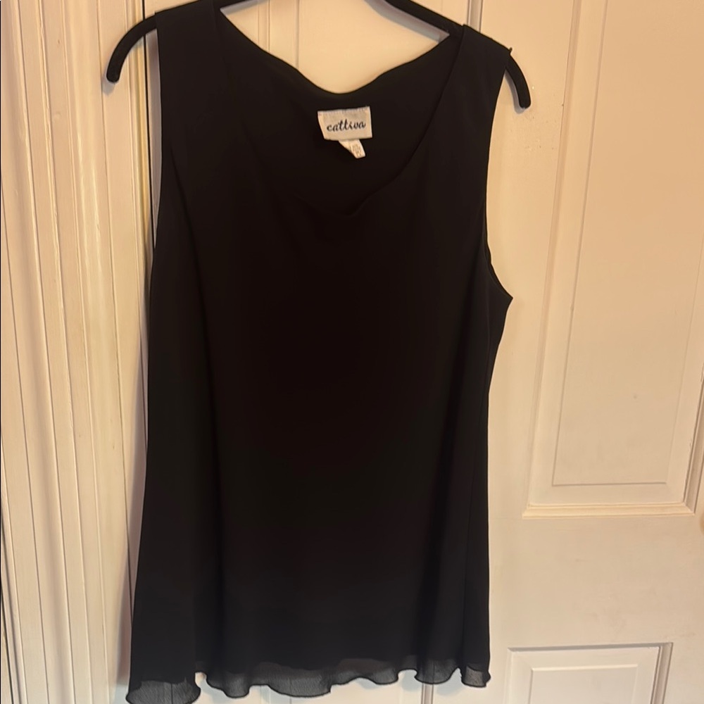 Eileen Fisher Black Sleeveless Top